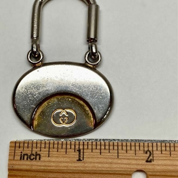 Vintage Gucci Gold Tone Screw Open Key Chain Fob Original  Vintage Gucci Keychain
